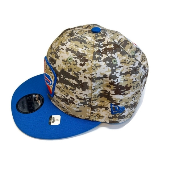 9FIFTY New Era Buffalo Bills Snapback Hat Cap Salute To Service Camo - Picture 4 of 6